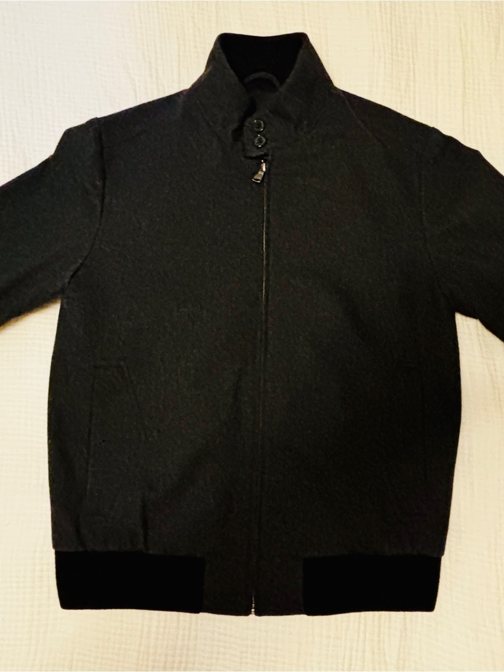 Men’s Ben Sherman Zip-Up Wool Bomber Jacket